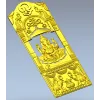 Ganesha Shrine Door Panel - detailed STL 3D model for CNC