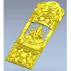 Ganesha Shrine Door Panel - detailed STL 3D model for CNC
