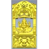 Ganesha Shrine Door Panel - detailed STL 3D model for CNC
