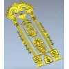 Imperial Pilaster - Baroque Door Overlay STL 3D model for CNC
