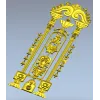 Imperial Pilaster - Baroque Door Overlay STL 3D model for CNC