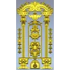 Imperial Pilaster - Baroque Door Overlay STL 3D model for CNC