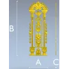 Imperial Pilaster - Baroque Door Overlay STL 3D model for CNC