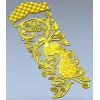 Дверная накладка "Павлинья ветвь" - 3D модель STL для ЧПУ
