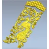 Дверная накладка "Павлинья ветвь" - 3D модель STL для ЧПУ