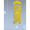 Дверная накладка "Павлинья ветвь" - 3D модель STL для ЧПУ