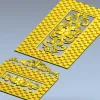 STL 3D модель дверной панели "Плетёный картуш" для ЧПУ