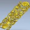 Вертикальная резная панель "Ваза с подсолнухом" - STL для ЧПУ