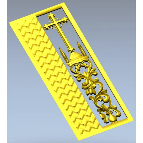 Orthodox Door Panel Relief STL for CNC