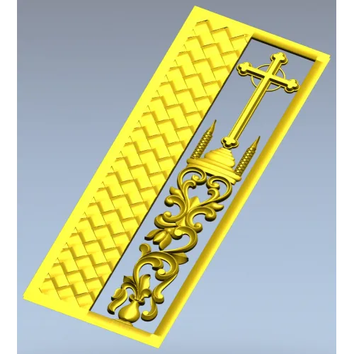 Orthodox Door Panel Relief STL for CNC