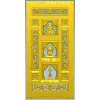 Ornamental Three-Niche Door Panel STL for CNC