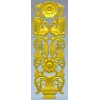 Regal Bloom - ornate vertical panel STL for CNC milling