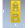 Декоративная дверная панель "Вазон и розетка" - STL для ЧПУ