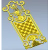 Ornate Quilted Door Panel STL
