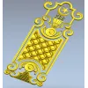 Ornate Quilted Door Panel STL