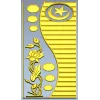 Декоративная дверная панель "Полумесяц и Лотос" - STL модель для ЧПУ
