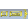 Классический комплект дверных накладок в стиле рококо - STL для ЧПУ