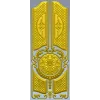 Декоративная дверь с розеткой - STL модель для ЧПУ