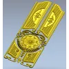 Декоративная дверь с розеткой - STL модель для ЧПУ