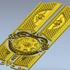 Декоративная дверь с розеткой - STL модель для ЧПУ