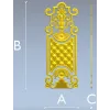 Резная дверная накладка в классическом стиле - STL для ЧПУ
