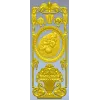 Вертикальная декоративная панель с медальоном и вазой - STL для ЧПУ