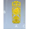 Вертикальная декоративная панель с медальоном и вазой - STL для ЧПУ