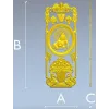 Барочная дверная панель STL - Путто и вазон