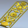 Декоративная панель "Вазон Ренессанс" - 3D модель STL для ЧПУ