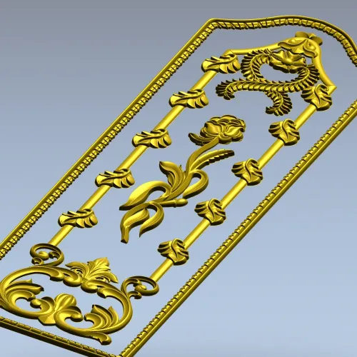 Ампирная дверная накладка - 3D модель STL для ЧПУ