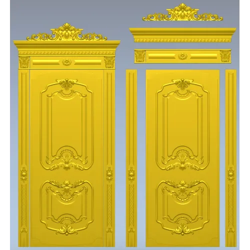 Rococo Door Panel STL for CNC Router