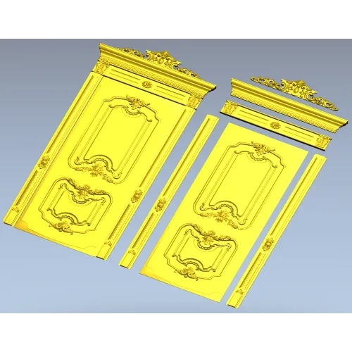 Rococo Door Panel STL for CNC Router