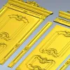 Rococo Door Panel STL for CNC Router