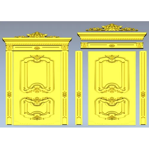 Rococo Door Panel STL for CNC Router