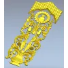 Резная дверная накладка с вазой и гроздьями - 3D модель STL для ЧПУ