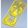 Ornamental Lotus Offering Panel - STL 3D Relief for CNC