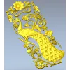 Павлинья декоративная панель STL для ЧПУ