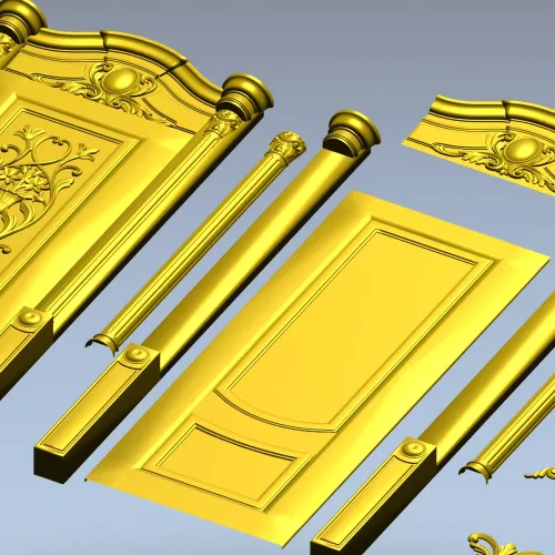 Дверь "Версаль" - 3D модель STL для ЧПУ