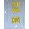 Arched Vine & Cross High-Relief STL Panel for CNC