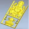 Ганеша - рельефная 3D модель для ЧПУ в формате STL