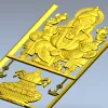 Ганеша - рельефная 3D модель для ЧПУ в формате STL
