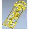Дверная накладка "Приветственный букет" - 3D модель STL для ЧПУ
