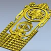 Декоративная дверная накладка "Медальон Люкс" - STL для ЧПУ