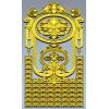 Декоративная дверная накладка "Медальон Люкс" - STL для ЧПУ
