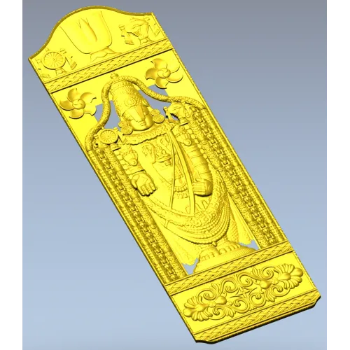 Барельеф Венкатешвары - 3D модель STL для ЧПУ