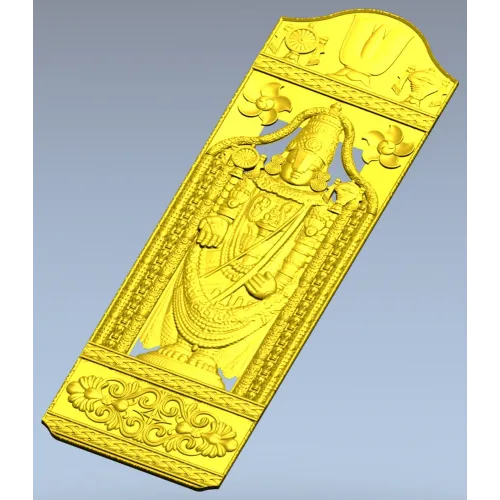 Барельеф Венкатешвары - 3D модель STL для ЧПУ