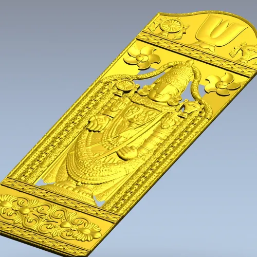 Барельеф Венкатешвары - 3D модель STL для ЧПУ
