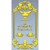 Вертикальная декоративная накладка с голубем и крестом - STL для ЧПУ