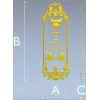 Вертикальная декоративная накладка с голубем и крестом - STL для ЧПУ