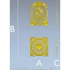 Декоративный комплект дверных накладок "Розарий"
